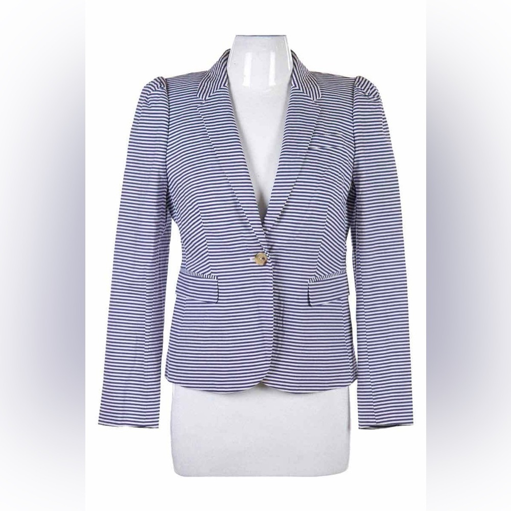 JCREW Seersucker Striped Jacket
